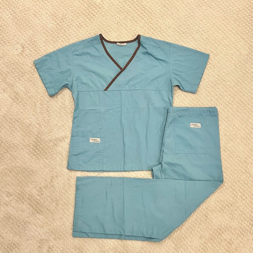 Blue Women's Scrub Set